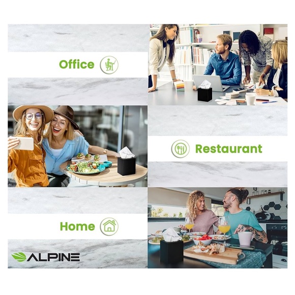 Matte black tissue box cover - Picture 6 of 7